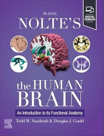 Nolte's The Human Brain: An Introduction to its Functional Anatomy 9th Edition 2025 By Vanderah