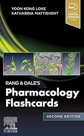 Rang & Dale's Pharmacology Flash Cards 2nd Edition 2020 By Loke