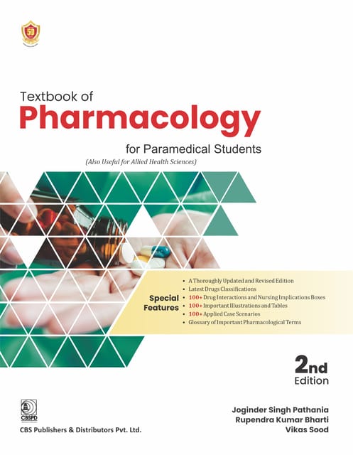 Textbook of Pharmacology for Paramedical Students 2nd Edition 2026 By Joginder Singh Pathania & Vikas Sood ,