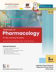 Textbook of Pharmacology for BSc Nursing Students 3rd Edition 2026 By Joginder Singh Pathania & Rupendra Kumar Bharti