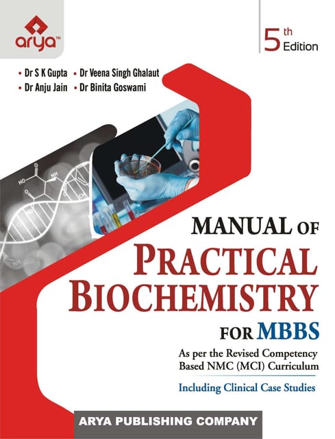 Manual Of Practical Biochemistry For MBBS 5th Edition 2023 by Dr S K Gupta