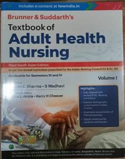 Brunner & Suddarth's Textbook of Medical-Surgical Nursing 2 Volume Set 3rd South Asia Edition 2025 By Suresh K Sharma