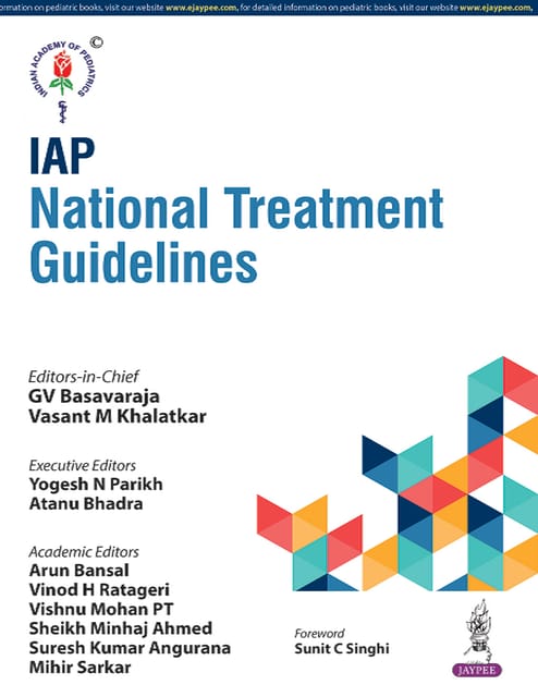 IAP National Treatment Guidelines 1st Edition 2026 By Gv Basavaraja