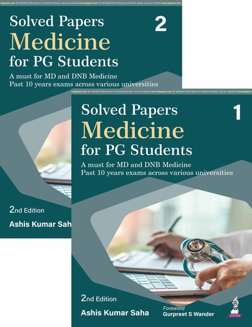 Solved Papers Medicine For Pg Students (2Vols) 2nd Edition 2026 By Ashis Kumar Saha