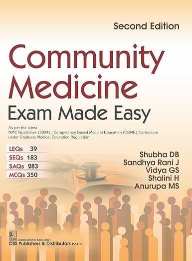 Community Medicine Exam Made Easy 2nd Edition 2026 By Shubha Db