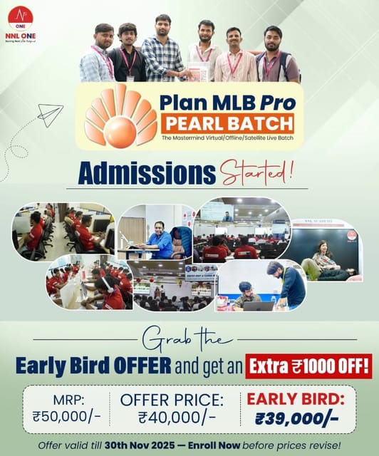 Plan MLB Pro Pearl Batch Aiming for AIIMS NORCET 11.0 & 12.0 by Masterminds Faculty