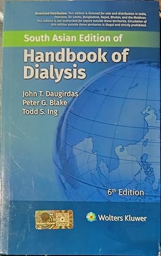 Handbook of Dialysis 6th Edition  2025 By Daugirdas