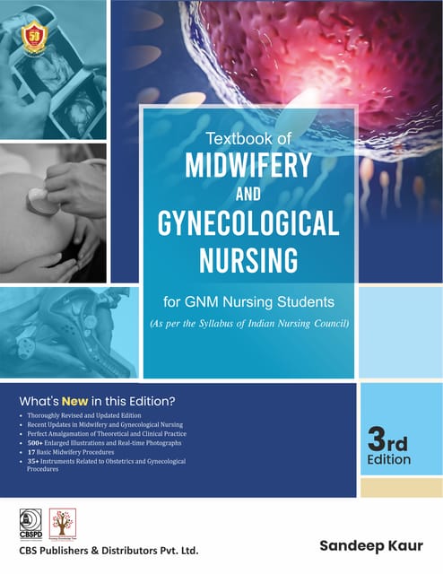 Textbook of Midwifery and Gynecological Nursing for GNM Nursing Students 3rd Edition 2026 By Sandeep Kaur