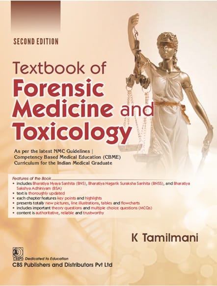 Textbook of Forensic Medicine and Toxicology 2nd Edition 2026 By K Tamilmani