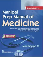 Manipal Prep Manual of Medicine 4th Edition 2026 By Manthappa M