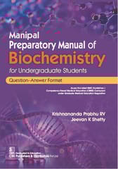 Manipal Preparatory Manual of Biochemistry for Undergraduate Students Question?Answer Format 1st Edition 2026 By Krishnananda Prabhu RV