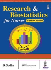 Research & Biostatistics For Nurses As Per Inc Syllabus 1st Reprint Edition  2026 By R Sudha