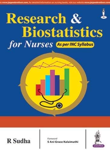Research & Biostatistics For Nurses As Per Inc Syllabus 1st Reprint Edition  2026 By R Sudha
