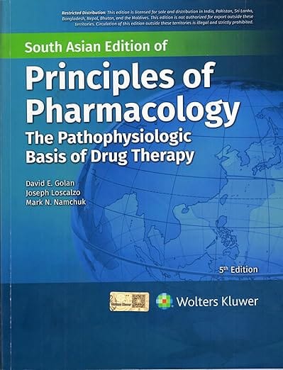 Principles of Pharmacology The Pathophysiologic Basis of Drug Therapy 5th Edition South Asia Edition 2026 By Golan D.E.
