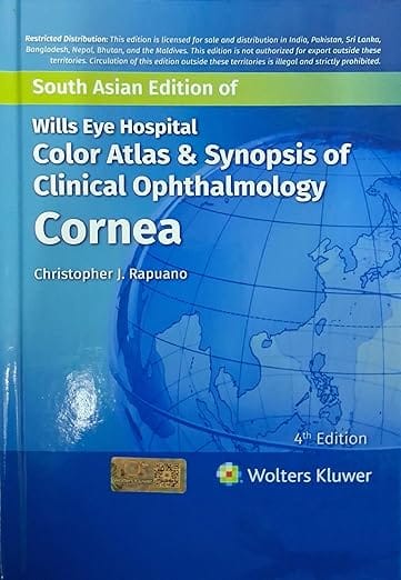 Wills Eye Hospital Color Atlas And Synopsis of Clinical Ophthalmology Cornea 4th Edition South Asia Edition 2026 By Rapuano C.J.