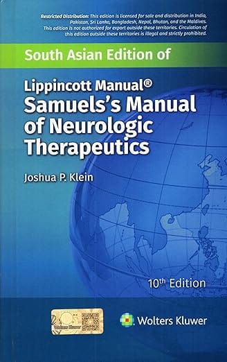 Lippincott Manual Samuelss Manual of Neurologic Therapeutics 10th Edition South Asia Edition 2026 By Klein J. P.