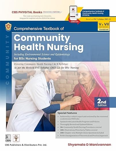 Comprehensive Textbook of Community Health Nursing Including Environmental Science And Epidemiology For Bsc Nursing Students 2nd Edition 2026 By Shyamala D Manivannan
