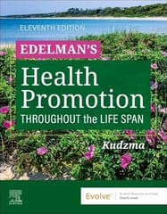Edelmans Health Promotion Throughout The Life Span 11th Edition 2026 By Edelman C L