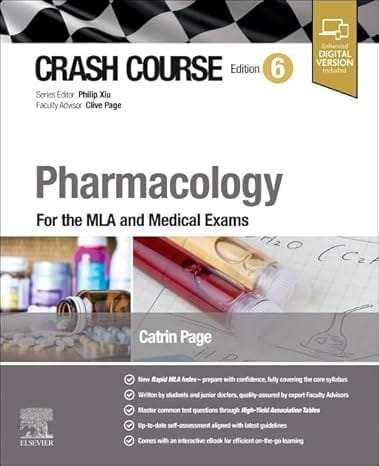 Crash Course Pharmacology For The Mla And Medical Exams With Access Code 6th Edition 2025 By Page C