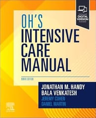 Ohs Intensive Care Manual With Access Code 9th Edition 2026 By Handy J M
