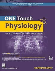 One Touch Physiology For Neet Pg/Fmge/Nin-Cet/Undergraduates 2nd Edition 2026 By S Krishna Kumar