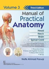 Manual Of Practical Anatomy 3Ed Vol 3 Head Neck Brain Spinal Cord 2026 By Nafis Ahmad Faruqi
