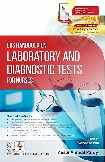 Cbs Handbook On Laboratory And Diagnostic Tests For Nurses 2026 By Ansar Ahmad Paray