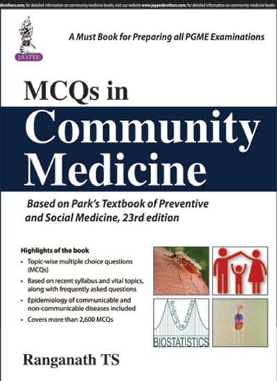 Mcqs In Community Medicine 1st Reprint Edition 2026 By Ranganath Ts