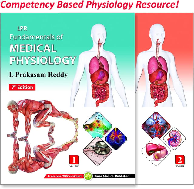 Fundamentals of Medical   Physiology (2 Vols Set) 7th Edition 2021 By L Prakasam Reddy
