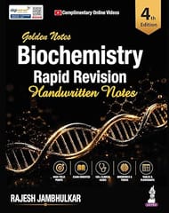 Golden Notes Biochemistry Rapid Revision Handwritten Notes 4th Edition 2027 By Rajesh Jambhulkar