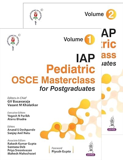 Iap Pediatric Osce Masterclass For Postgraduates (2 Vols) 1st Edition 2026 By Gv Basavaraja