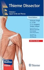 Thieme Dissector-Upper Limb and Thorax Vol-1  3rd Edition 2026 By Vishram Singh
