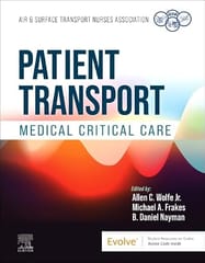 Patient Transport: Medical Critical Care  1st Edition 2025 By Wolfe