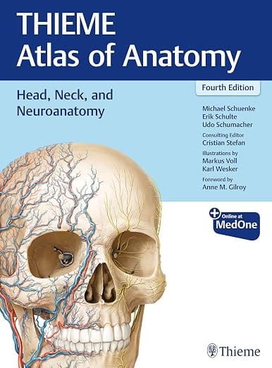 THIEME Atlas of Anatomy : Head, Neck, and Neuroanatomy 4th Edition 2025 By Schuenke