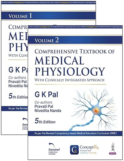 Comprehensive Textbook Of Medical Physiology (2 Vols) 5th Edition  2027 By Gopal Krushna Pal