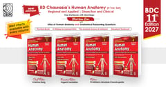 BD Chaurasia's Human Anatomy 11th Edition 2027 (4 Volume set)