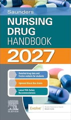 Saunders Nursing Drug Handbook 2027  2026 By Kizior R