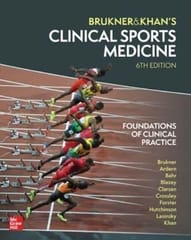 Clinical Sports Medicine: Foundations of Clinical Practice -6 2024 By Brukner & Khan