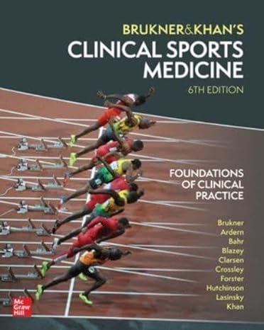 Clinical Sports Medicine: Foundations of Clinical Practice -6 2024 By Brukner & Khan