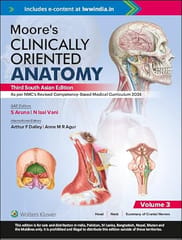Moores Clinical Oriented Anatomy With Access Code 3 Vol Set 3rd South Asia Edition 2026 By Aruna S.