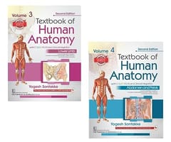 Textbook Of Human Anatomy With Color Atlas And Clinical Integration 2nd Edition 2 Vol Set (Vol 3 Lower Limb & Vol 4 Abdomen And Pelvis) With Companion Workbook 2nd Edition 2026 By Yogesh Sontakke