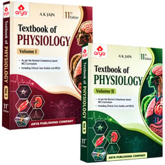 Ak Jain Textbook of Physiology 11th Edition 2026 (Set of 2 Volumes)