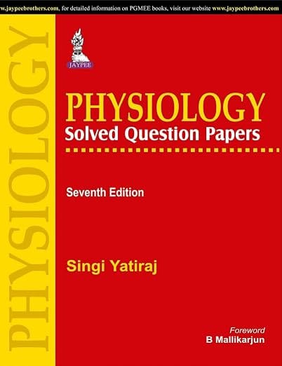 Physiology Solved Question Papers 7th Reprint Edition 2026 By Singi Yatiraj