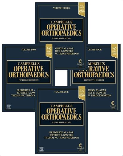Campbells Operative Orthopaedics With Access Code 15th Edition In 4Vol Set  2027 By Azar F M
