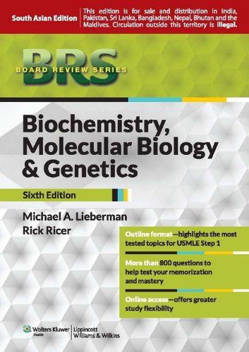 BRS Biochemistry ,Molecular Biology And Genetics 2013 by Lieberman