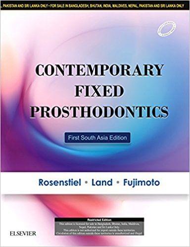 Contemporary Fixed Prosthodontics 2016 By Stephen F Rosenstiel