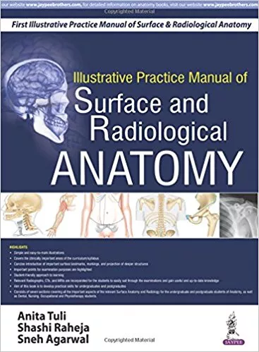 ILLUSTRATIVE PRACTICE MANUAL OF SURFACE AND RADIOLOGICAL ANATOMY 1st Edition 2017 By Anita Tuli