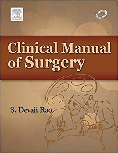 Clinical Manual of Surgery 1st Edition 2014 By Devaji Rao