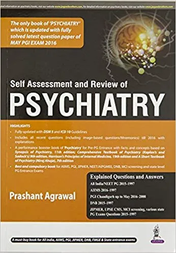 Self Assessment and Review of Psychiatry 1st Edition 2017 By Prashant Agrawal
