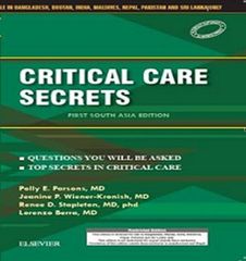 Critical Care Secrets: First South Asia Edition 2018 By Parsons